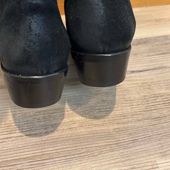 Allsaints Fion Black Suede Boots - size 40 (US 10) - Picture 7 of 10